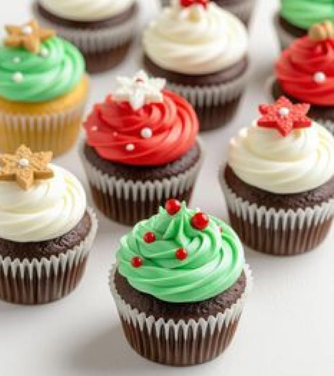 Festive Frost Cupcakes