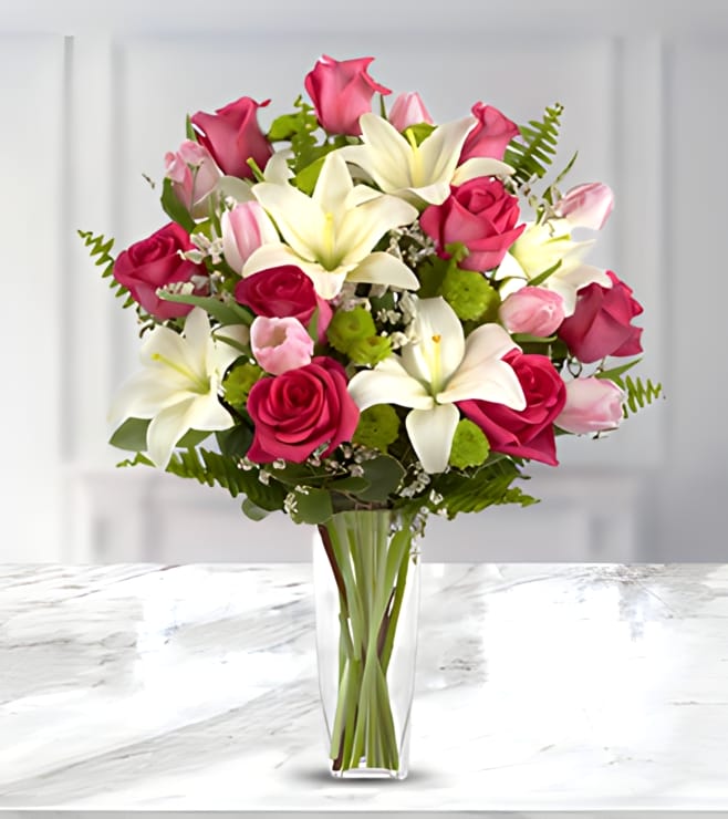 Floral Expressions Bouquet, Pink