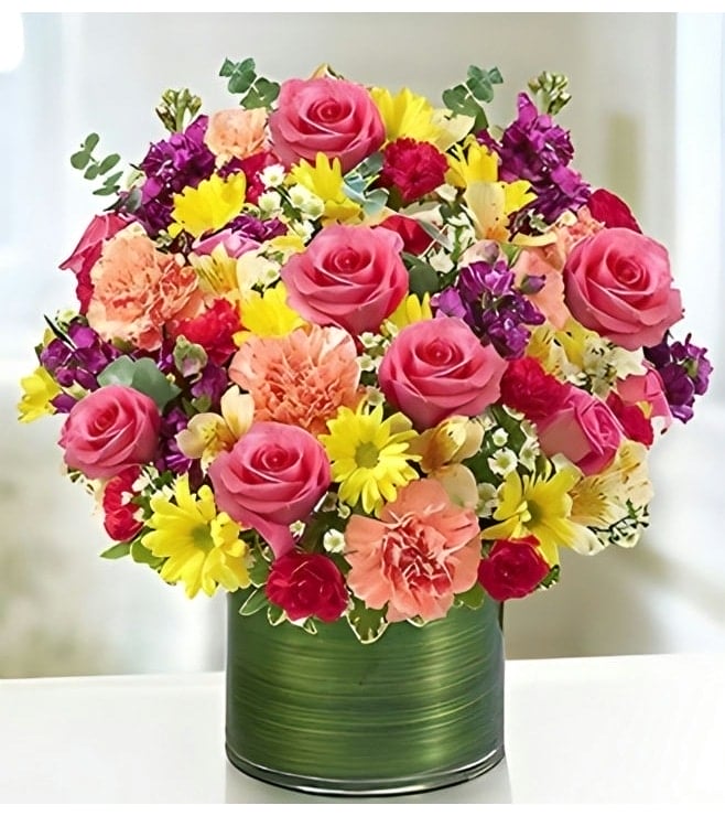 Floral Fanfare Bouquet, Purple