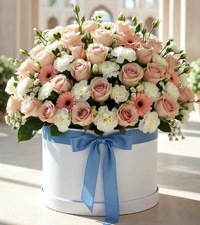 Floral Hatbox for Eid, Flowers