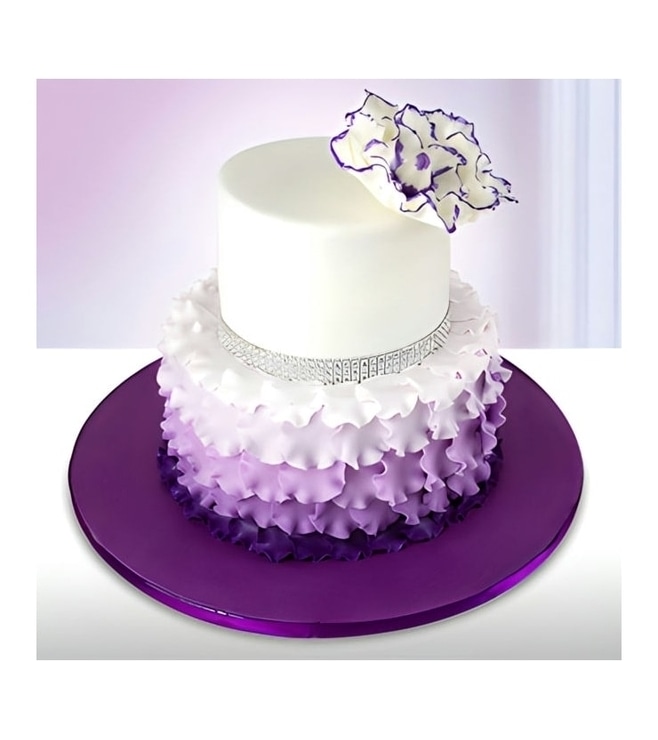 Floral Purple Cake