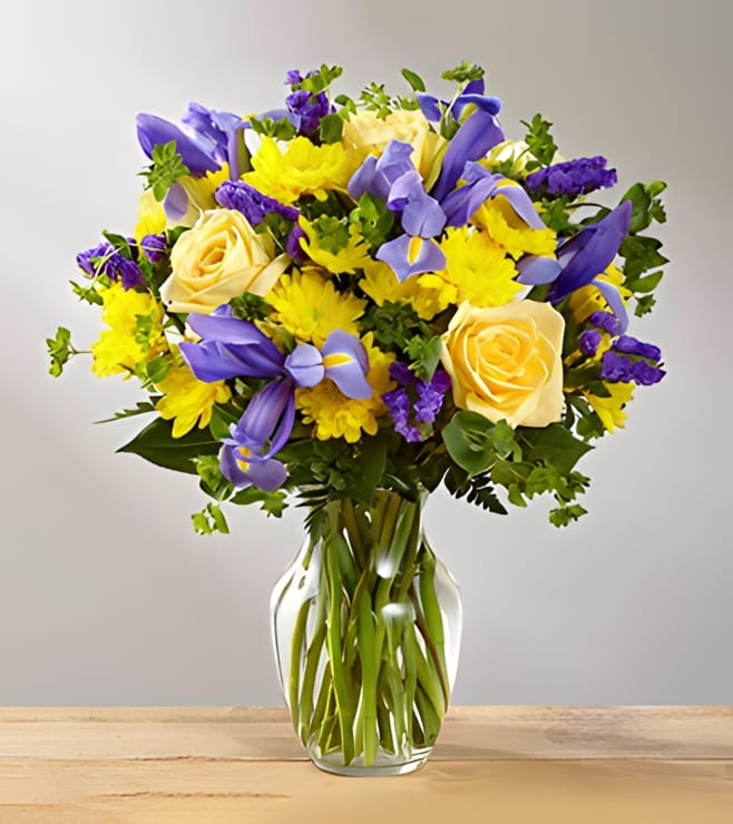 The Cutest Cottage Bouquet, Purple