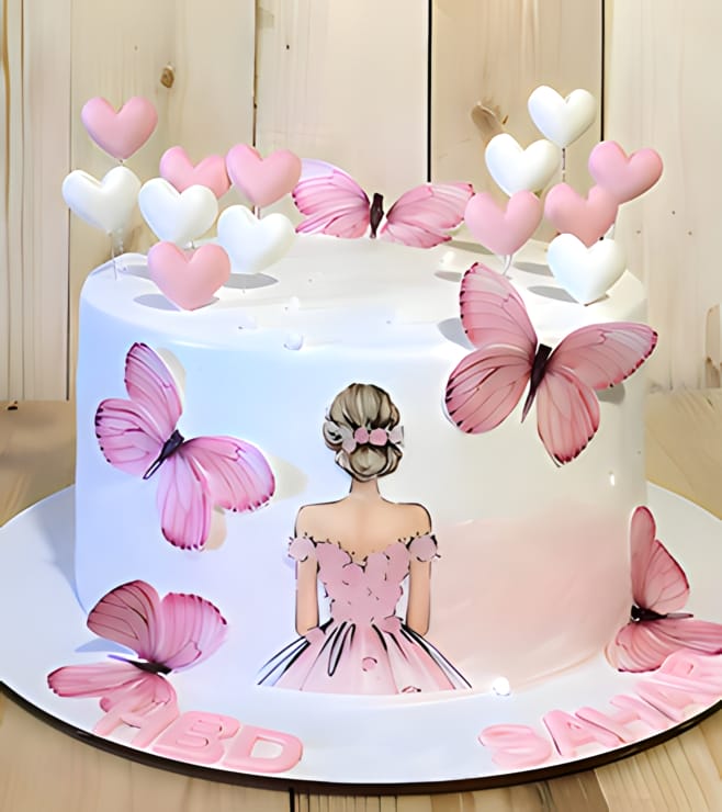 Fluttering Grace Cake