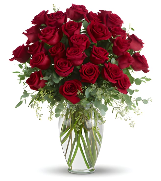 Forever Beloved Premium Red Roses, Valentine Flowers