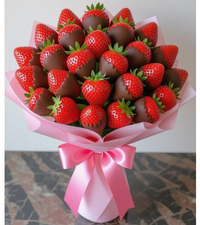 Fresh Love Strawberry Bouquet, Love and Romance Fresh Love Strawberry Bouquet, Love and Romance