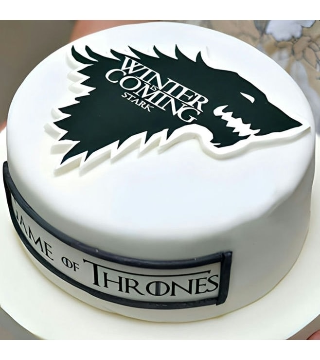 White Winter House Stark Cake, Game of Thrones