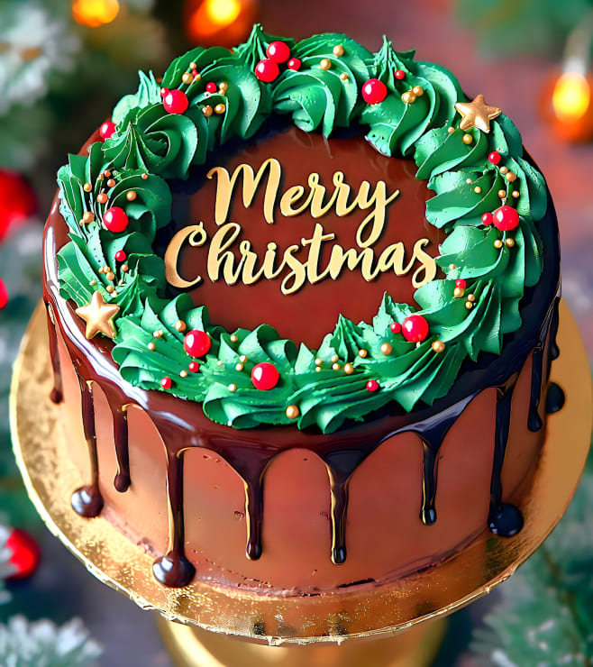 Garland Berry Chocolate Wreath, Christmas Gifts