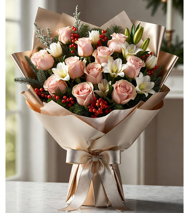 Gentle Bloom Bouquet, Christmas Gifts