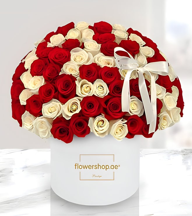 Gentle Caress Rose Hatbox, Valentine's Day