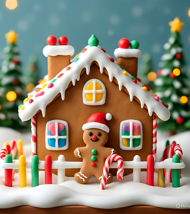 Gingerbread Christmas Cottage, Christmas Gifts