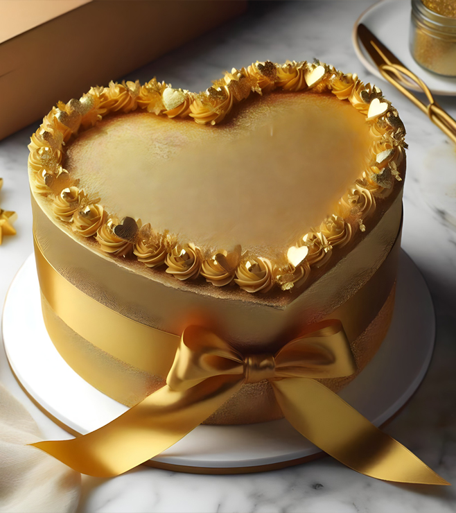 Glimmer Heart Cake