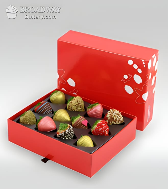 Hearts Gone Nuts - Dozen Dipped Strawberries, Anniversary