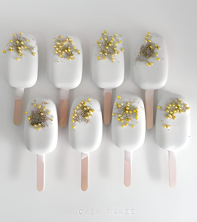 Gold Sparkle Cake Pops