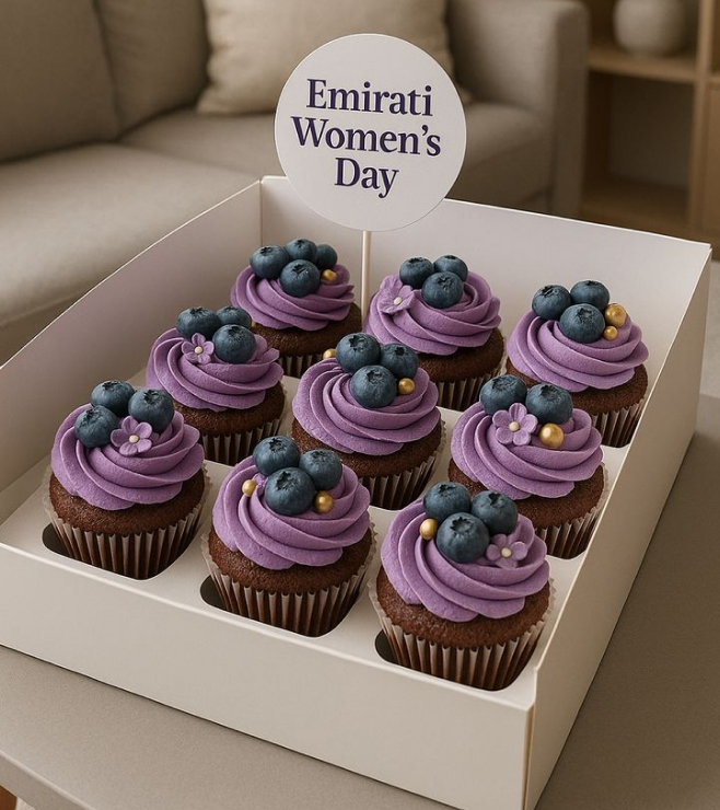 Golden Blueberry Cupcakes