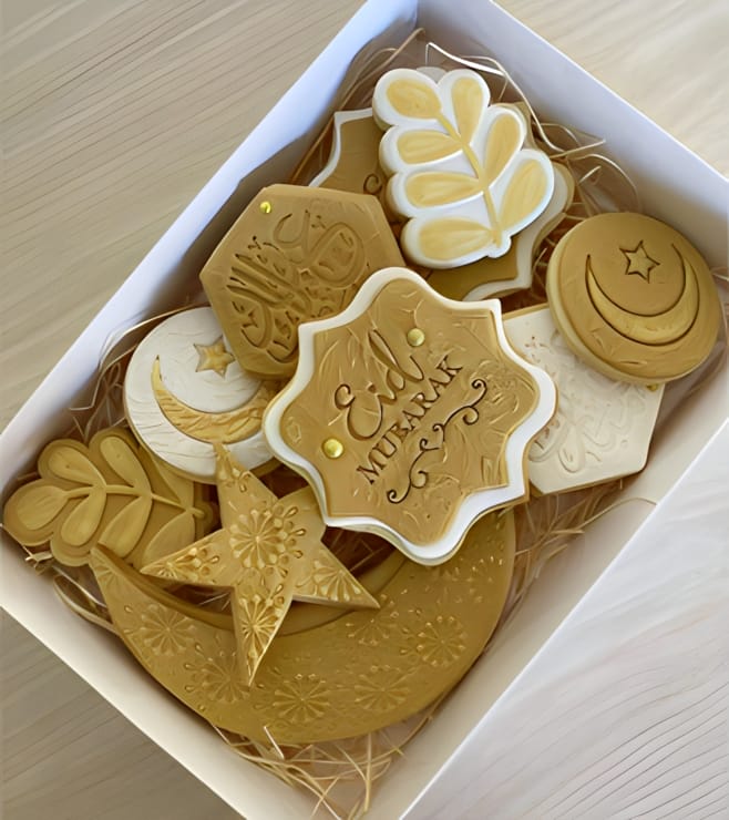 Golden Eid Wishes 10 Cookies