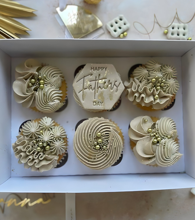Golden Gesture Cupcakes