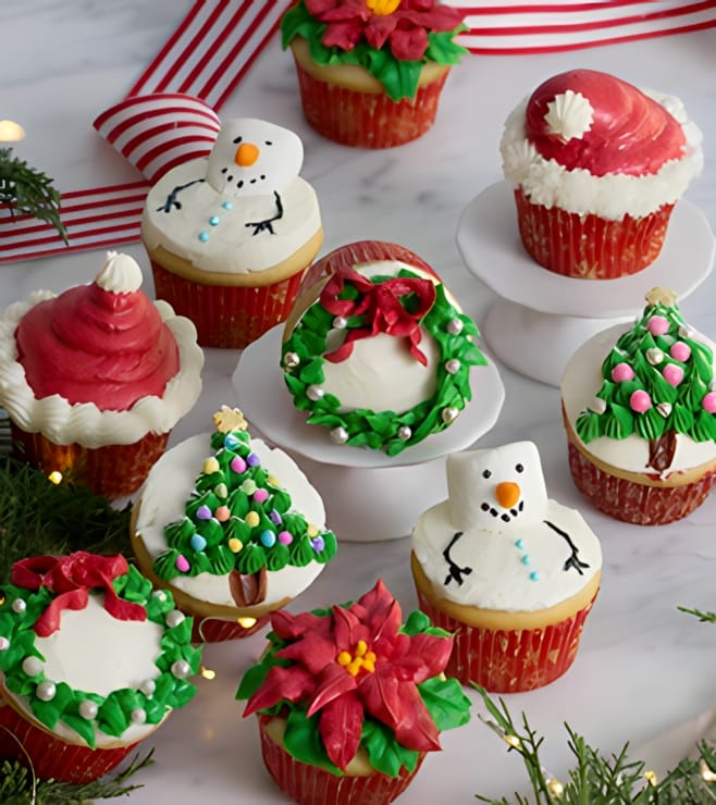 Golly Holiday Cupcakes