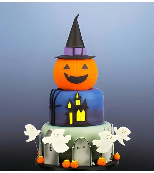 Spook-tacular Halloween Cake