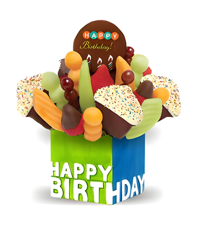 Confetti Birthday Cupcake Fruit Design
