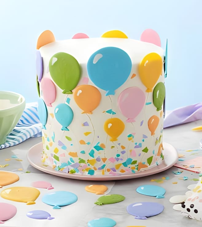 Funfetti Balloon Cake