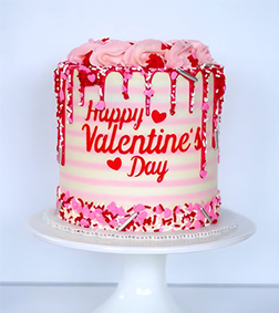 Happy Hearts Day Cake