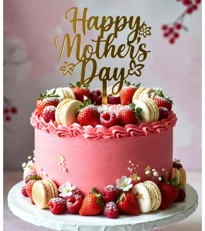 Heartfelt Bloom Cake, Mother's Day