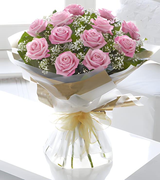 Heavenly Pink Rose Hand-tied, Deals & Discounts