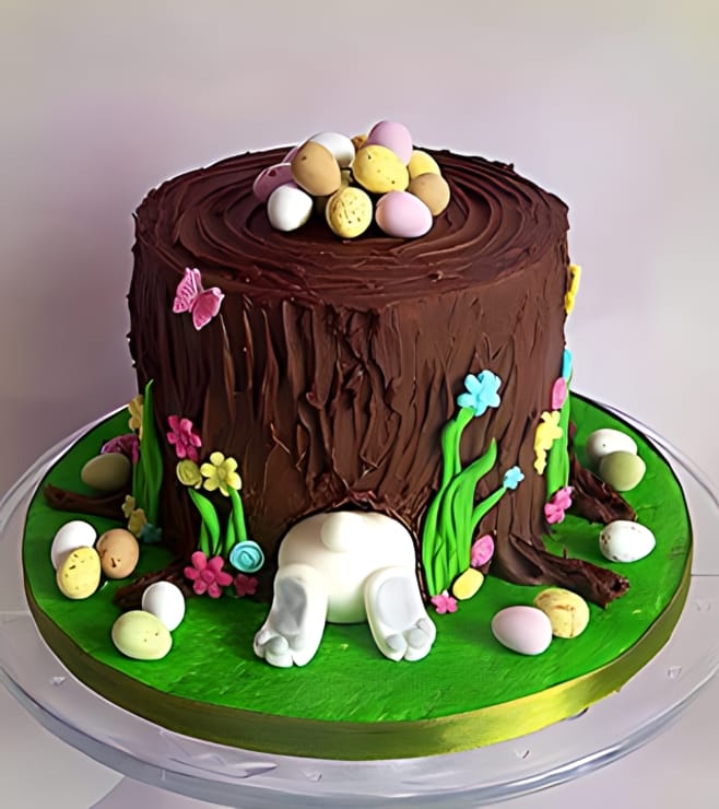 Hiding Bunny Easter Cake