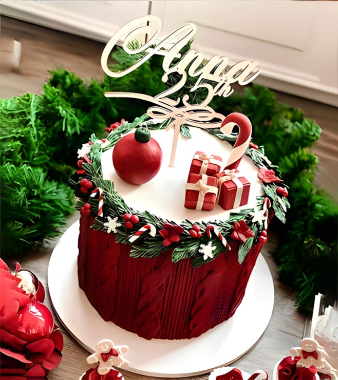 Holiday Gala Christmas Cake, Christmas Cakes