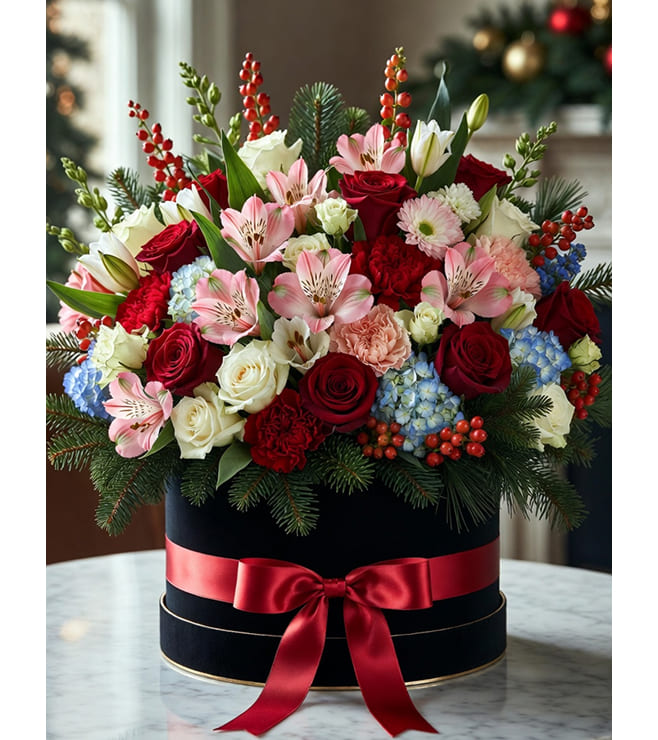 Holiday Luxe Hatbox, Christmas Gifts