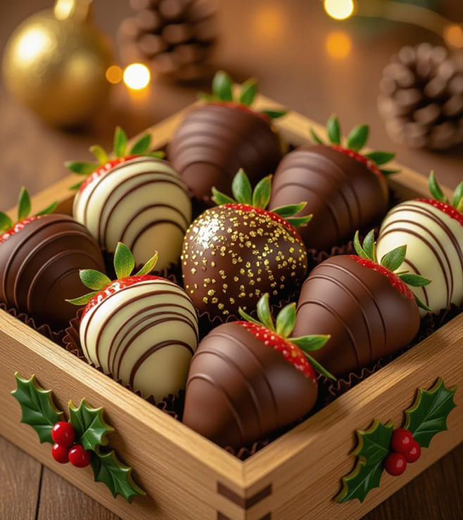 Holiday Special Dipped Strawberries, Christmas Gifts