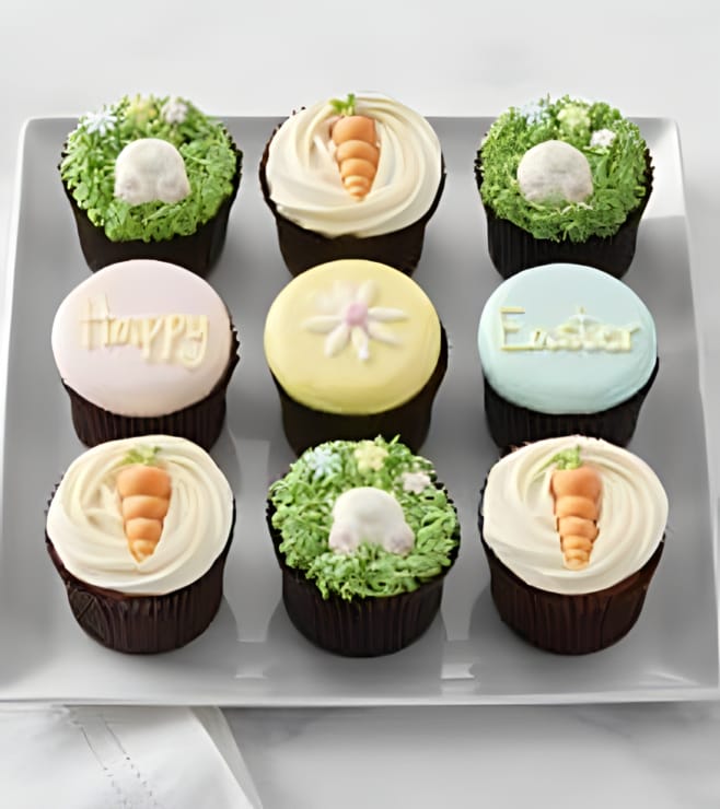 Hoppy Trail Cupcakes, Easter