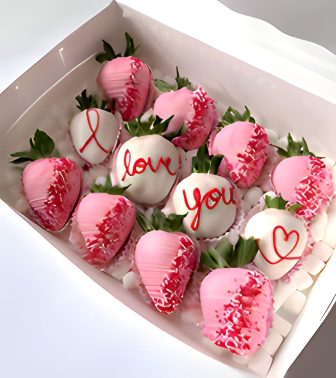 I Love You Dipped Strawberries