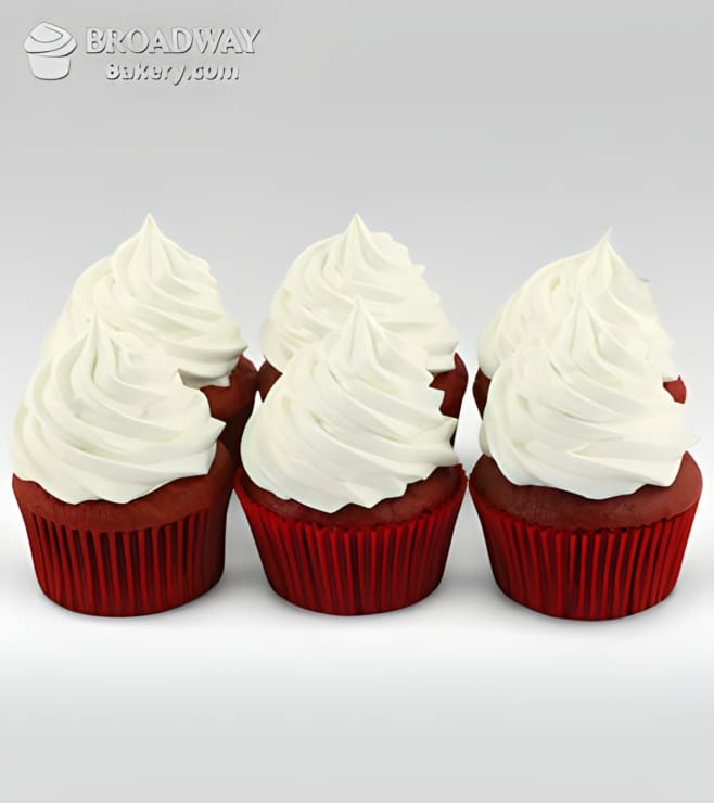 Red Velvet Addiction - 6 Cupcakes, Cupcakes & Cakes