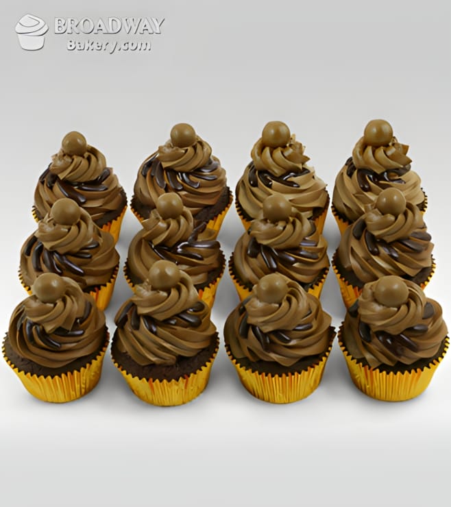 12 Mocha Cupcakes