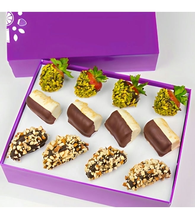 Nut Lover's Dipped Fruit Trio