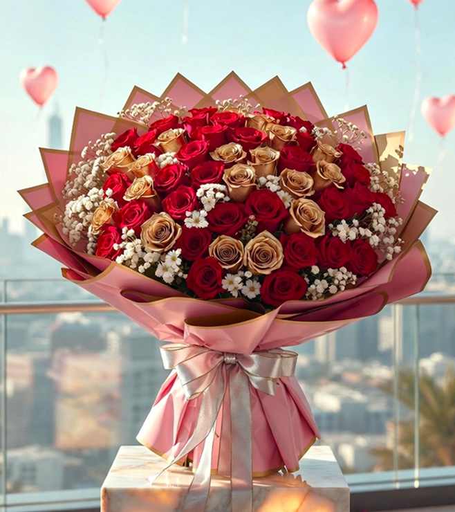 Infinite Pink Affection Bouquet, Flowers