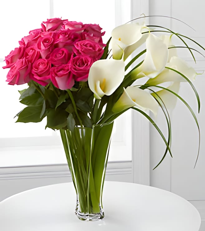 Irresistible Luxury Rose & Calla Lily Bouquet