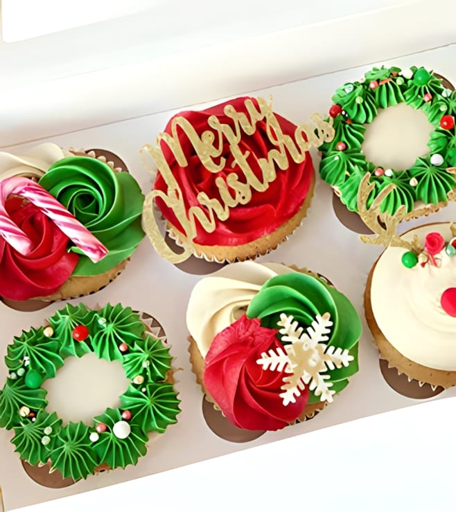 Jolly Christmas Cupcakes