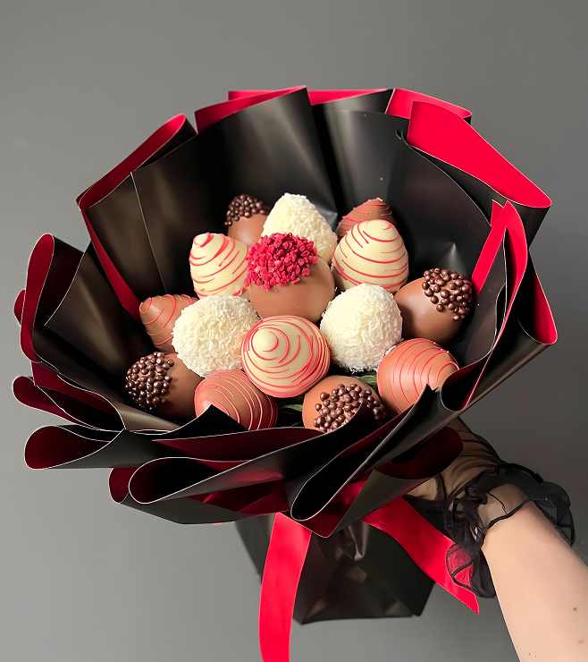 Kiss and Tell Strawberry Bouquet, Valentine's Day