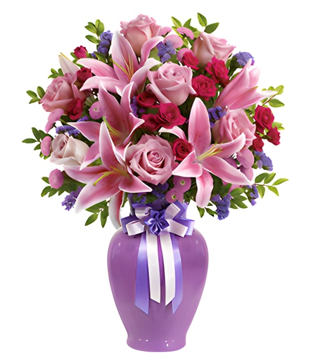 Lavender Grace Bouquet, Lillies
