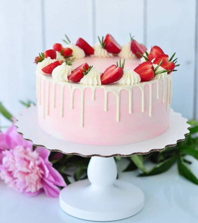 Love Potion Strawberry Cake