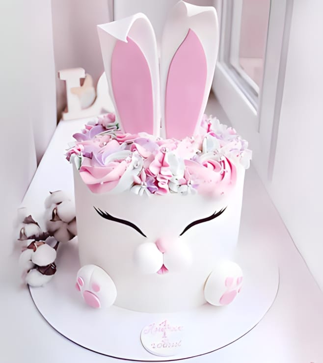 Lovely Easter Bunny cake, Pink