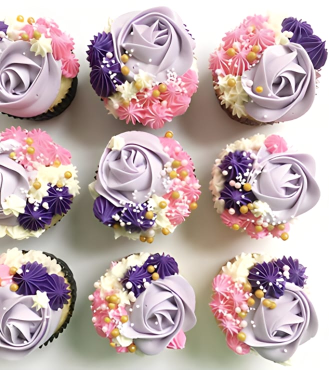 Lovely Rose Cupcakes
