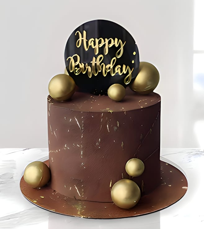 Luxe Marbled Chocolate Cake, Birthday Cakes