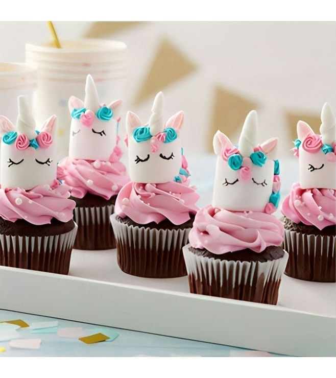 Magical Marshmallow Unicorn Cupcakes