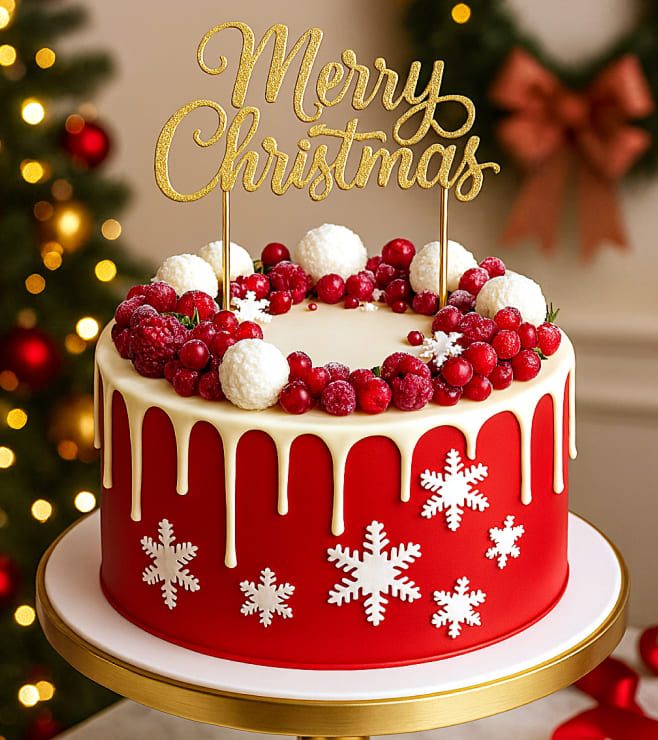 Magical Winter Cake, Christmas Gifts