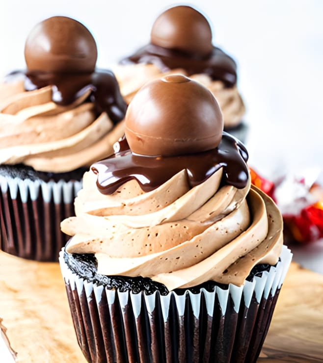 Malteser Chocolate Cupcakes