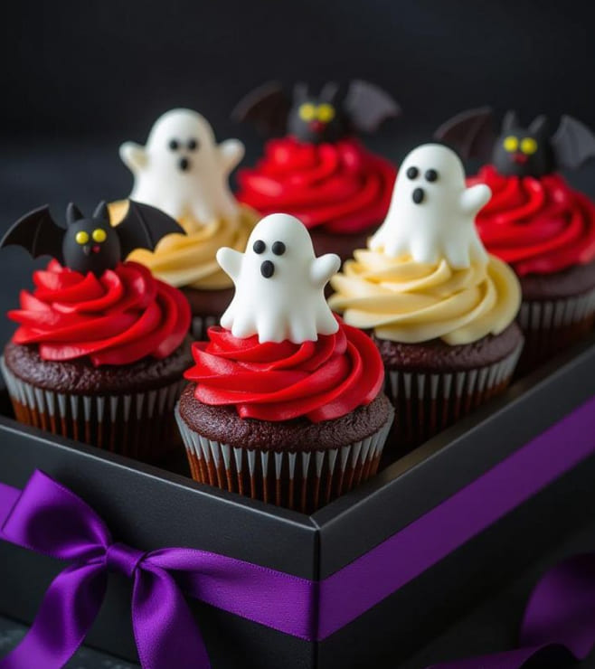 Midnight Flutter Cupcakes