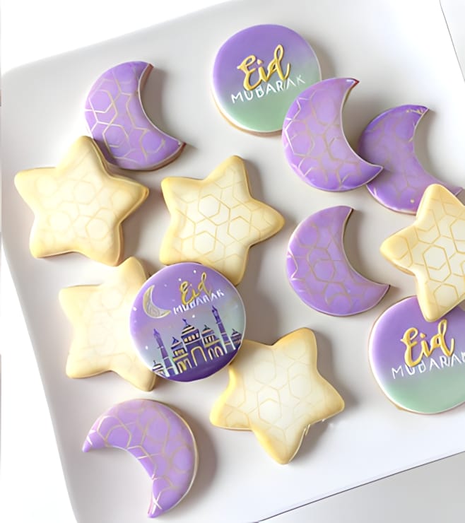 Moon & Stars Eid 10 Cookies